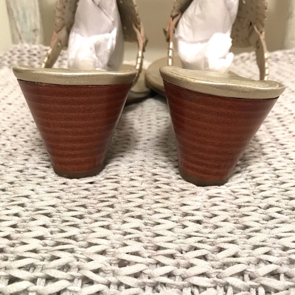 Jack Rogers Devyn Wedge Sandal Gold - Picture 11 of 16